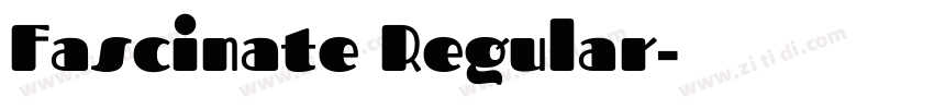 Fascinate Regular字体转换